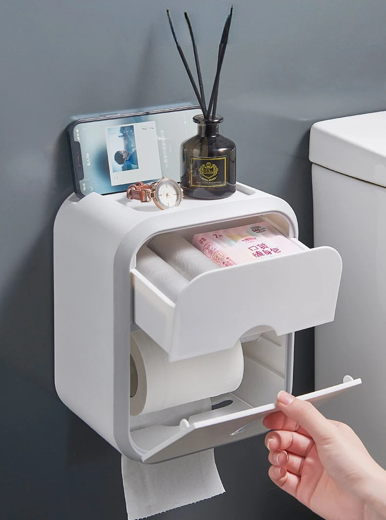 Caixa Para Papel Higiênico - Com Suporte Para Gadgets