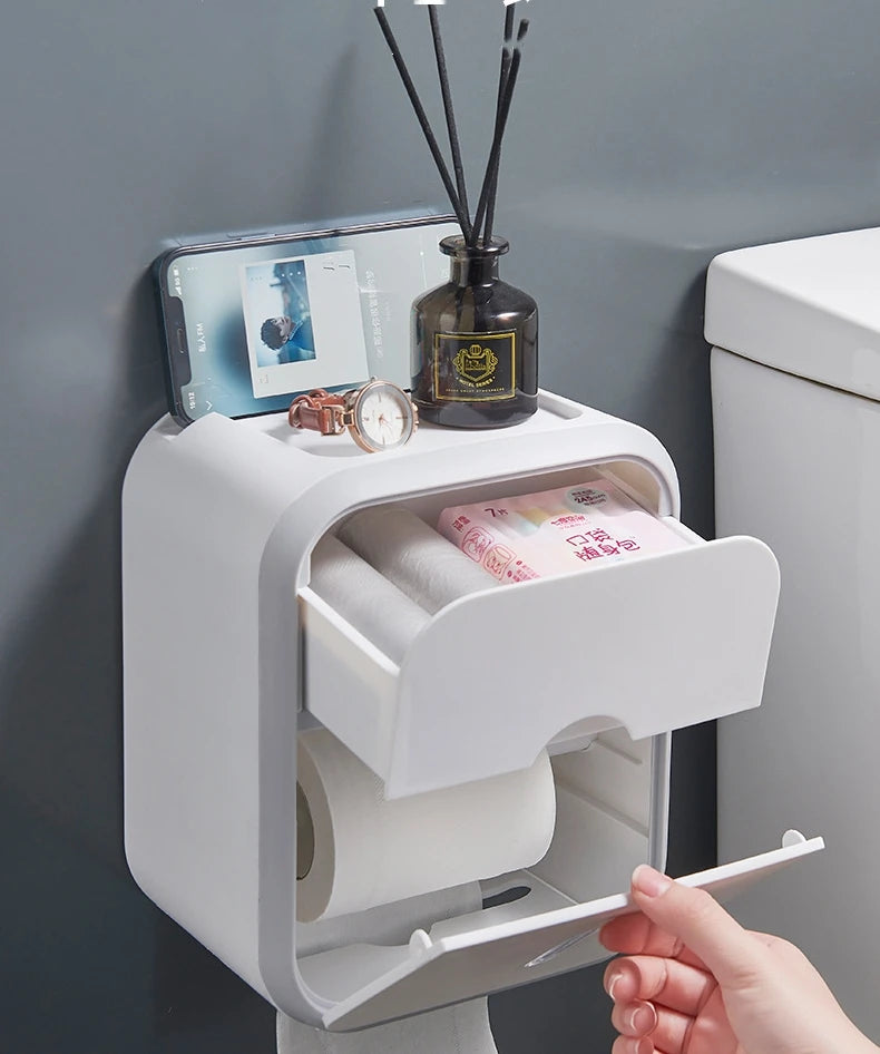 Caixa Para Papel Higiênico - Com Suporte Para Gadgets