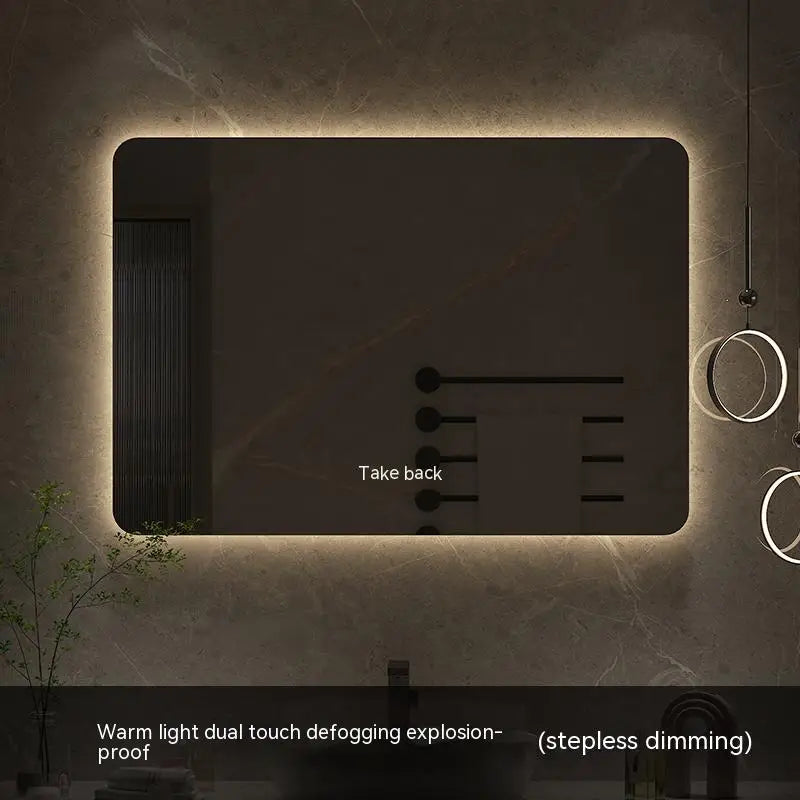 Espelho Inteligente Bluetooth - LED na Parte de Trás - Desembaçamento Automático